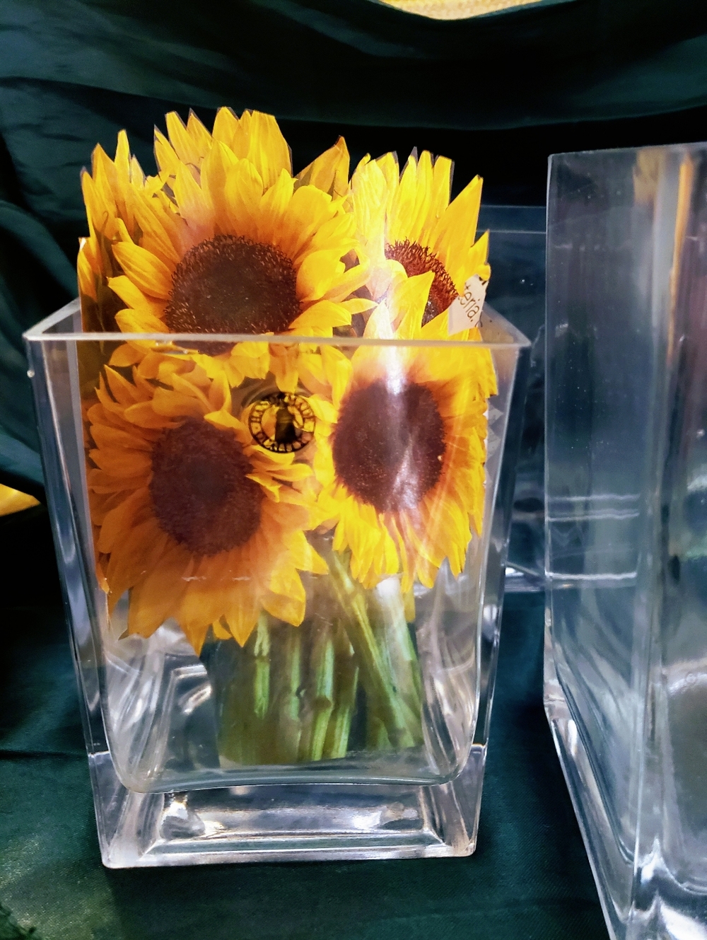Rare Set of 5 Vtg Artisan Handmade Glass Cube Vases - Mid-Century Studio Quality
